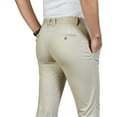thumbnail image 4 of Men's Tencel-Blend Dress Pants - Year-Round Straight Fit Business Casual with Embroidery, 4 of 9