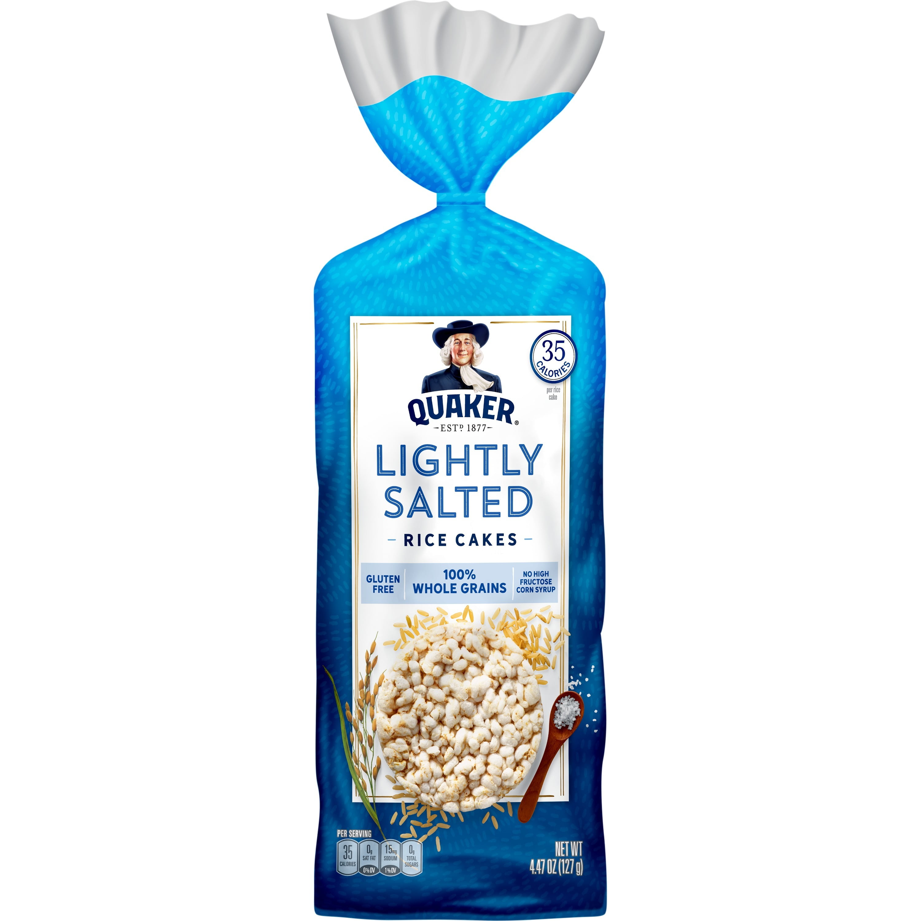 Quaker Rice Cakes, Lightly Salted, 4.47 Oz