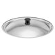 thumbnail image 1 of Tapa universal Xing para ollas, sartenes y sartenes de acero inoxidable. Tapa de repuesto para ollas con perilla de baquelita (27,5 cm)., 1 of 1