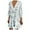 Black, variant on Women's V Neck Jacquard Quarter Sleeve Bohemian Cutout Floral Sexy Beach Dress,Red,S