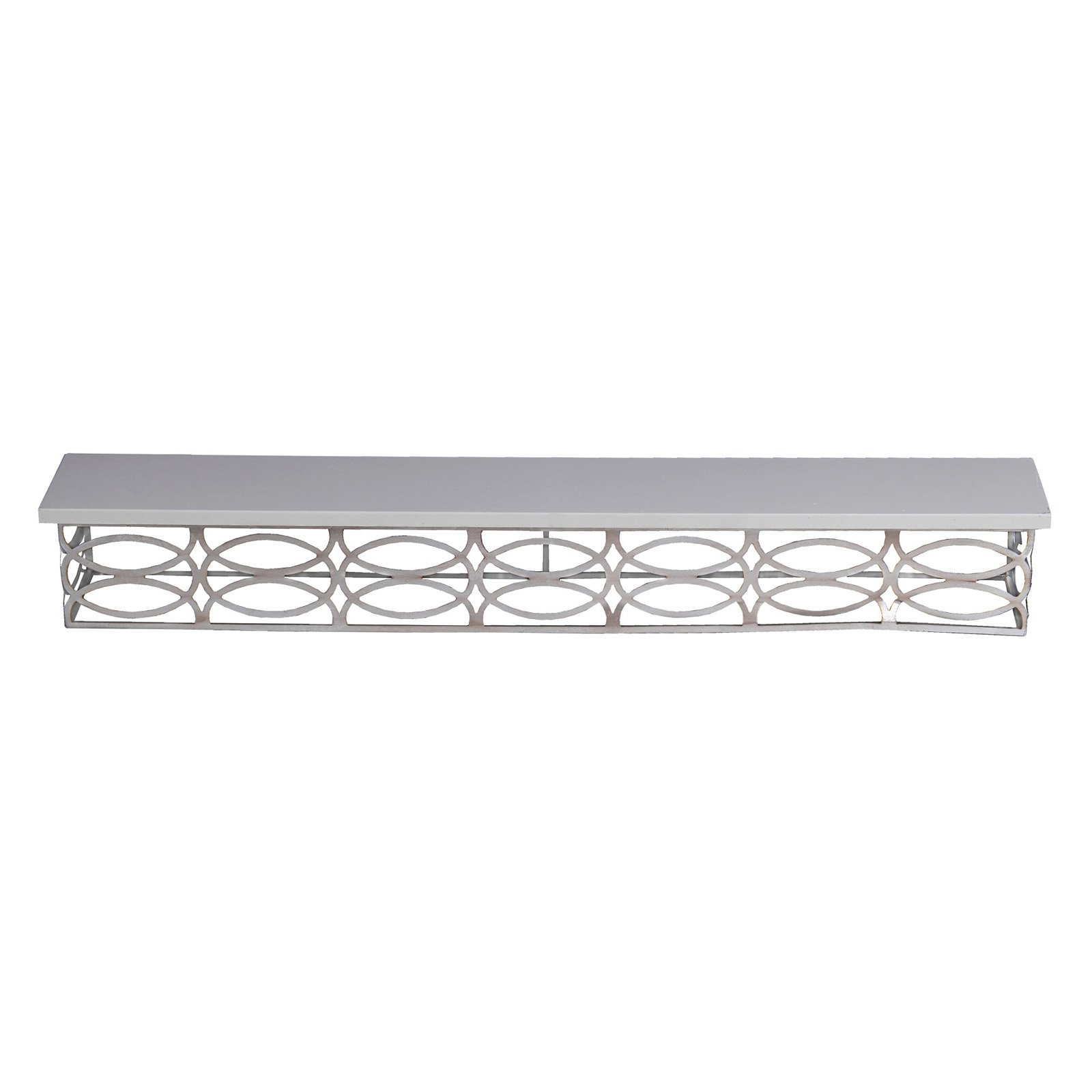 Privilege Large Metal Wall Shelf Silver