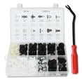 thumbnail image 1 of 292 Pieces Car Body Plastic Trim Rivet Bumper Kit Auto Door Panel Fasteners Push Pin Universal Repairing Accessories, 1 of 6