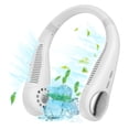 thumbnail image 2 of Ventilateurs à Suspendre au Cou Maison USB Ventilateur de Refroidissement d'Air Électrique Sans Fil Réglable à Faible Bruit Refroidisseur Sans Pales Concert Course Randonnée Blanc, 2 of 8