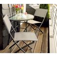 thumbnail image 2 of Sunmate Casual 3pc Bistro Set Contemporary Style Outdoor Dining Furniture, 2 of 3