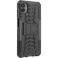 thumbnail image 4 of Tyre Pattern Design Case for Samsung Galaxy A04 with Kickstand, Galaxy M13 5G Case Heavy Duty Shockproof Protection Phone Case for Samsung Galaxy A04/M13 5G XC Black, 4 of 7