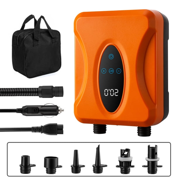 Bomba inflable Eléctrica para el Panel de Paleta Control de Pantalla Táctil recargable Portátil Con Inflador de Luz Led Y Deflator Para Accessorios Al Aire Libre