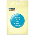 thumbnail image 1 of Keep Calm And Carry Yarn Knitting Pinback Button Pin Badge, 1 of 2