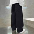 thumbnail image 5 of Boys' Fleece-Lined Corduroy Pants Big Kids' Straight-Leg Casual Pants Fall Winter Thick Warm Trousers 5-15Y, 5 of 5