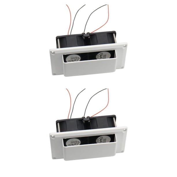 Eigraketly Universal DC 12V Car RVs Side Air Vent Vehicle Trailer Caravans Ventilación Ventilador de escape Automóvil automotriz de bajo ruido Type1 NO1