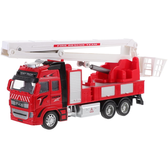TABLZONE Emergency Toy Truck Fire Truck Model Toy Featuring Extendable Ladder For Children 1Set