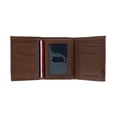 thumbnail image 4 of Cartera Tommy Hilfiger Leif RFID triple de cuero marrón para hombre, 4 of 4