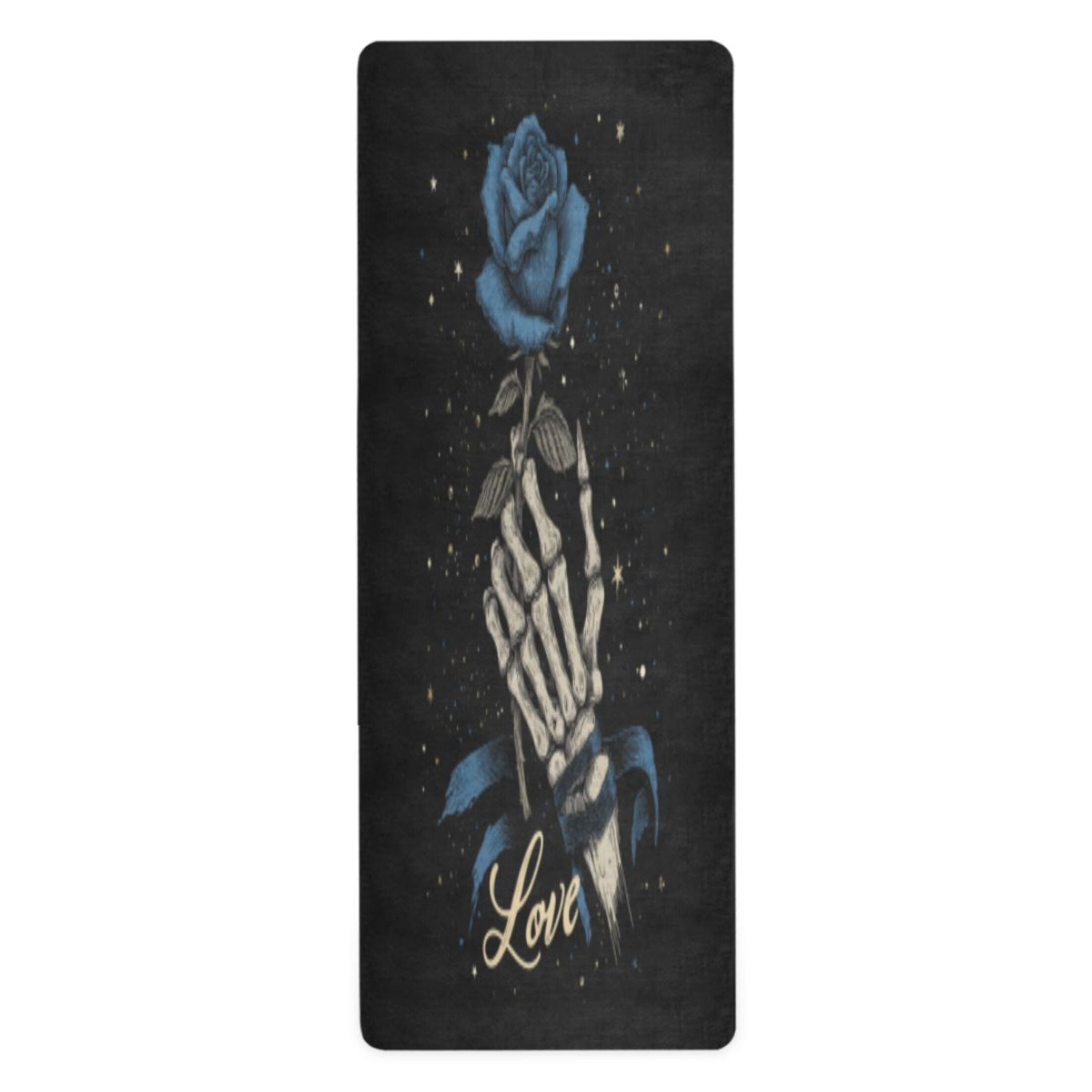 BZSMCE Yoga Mat Women Fitness Mat Gothic Stardust Rose Pattern