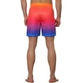 thumbnail image 3 of Unique Bargains Men's Color Block Drawstring Beach Board Swim Surfing Shorts Orange 32, 3 of 5