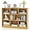Burlywood, variant on RONG-3 8-Cube Bookcase, Wood 3 Tier Open Storage Bookshelf, Modern Multipurpose Display Cabinet for Living Room, Study, Reading Nook,Natural