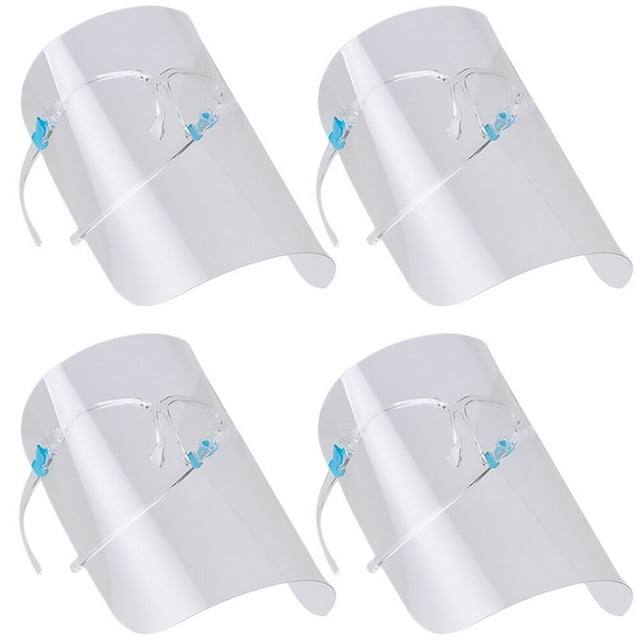 EeaseMX mascarillas protectoras transparentes de doble cara, desmontables, antiaceite y antivaho (transparentes)
