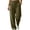 Army Green, variant on Vhkiploz Plus Size Wide Leg Joggers for Women's Drawstring Everyday Trousers Solid Color Sporty Workout Athletic Pants