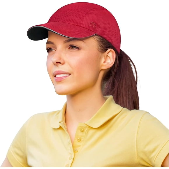 Women's Race Day Running Cap Performance Mesh Hat - Excellent Ventilation, Lightweight, Reflective Safety