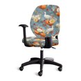 thumbnail image 4 of FUIALDOLG Thanksgiving Office Chair Cover with Pumpkin Goose Decoration , Set of 2 Anti Dust Decorative Covers for Computer Boss Armchair, 4 of 8
