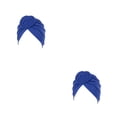 thumbnail image 1 of Guardurnaity Turbante nudo estilo étnico musulmán Hijab Donut diadema estiramiento pérdida capó cabeza decoración para mujeres fiesta azul real azul real 2piezas Guardurnaity CBP468998, 1 of 1
