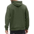 thumbnail image 3 of Wutalume Men's Leisure Versatile Hooded Hoodie, Casual Long Sleeve Pullover with Modern Design, Lightweight and Comfortable for Everyday Outdoor Activities,Army Green L, 3 of 5