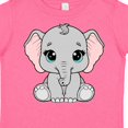 thumbnail image 4 of Inktastic Cute Gray Elephant Boys or Girls Toddler T-Shirt, 4 of 5