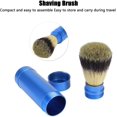 thumbnail image 3 of Brosse-Brosse Faciale-Brosse de Rasage de Voyage-Outil de Toilettage - Conception Compacte et Grande Brosse pour - Poils en Aluminium Bleus, 3 of 5