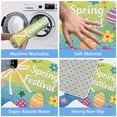 thumbnail image 4 of Velvet Easter Bunny Welcome Mat for Rooms and Entrances Absorbent Non Rug 90cm Durable Doorway Floor Mat, 4 of 6