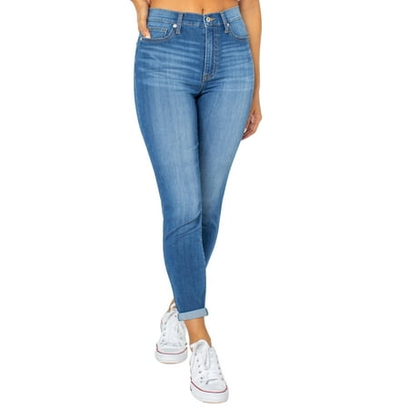 Celebrity Pink Women's High Rise Curvy Cropped Skinny Jeans