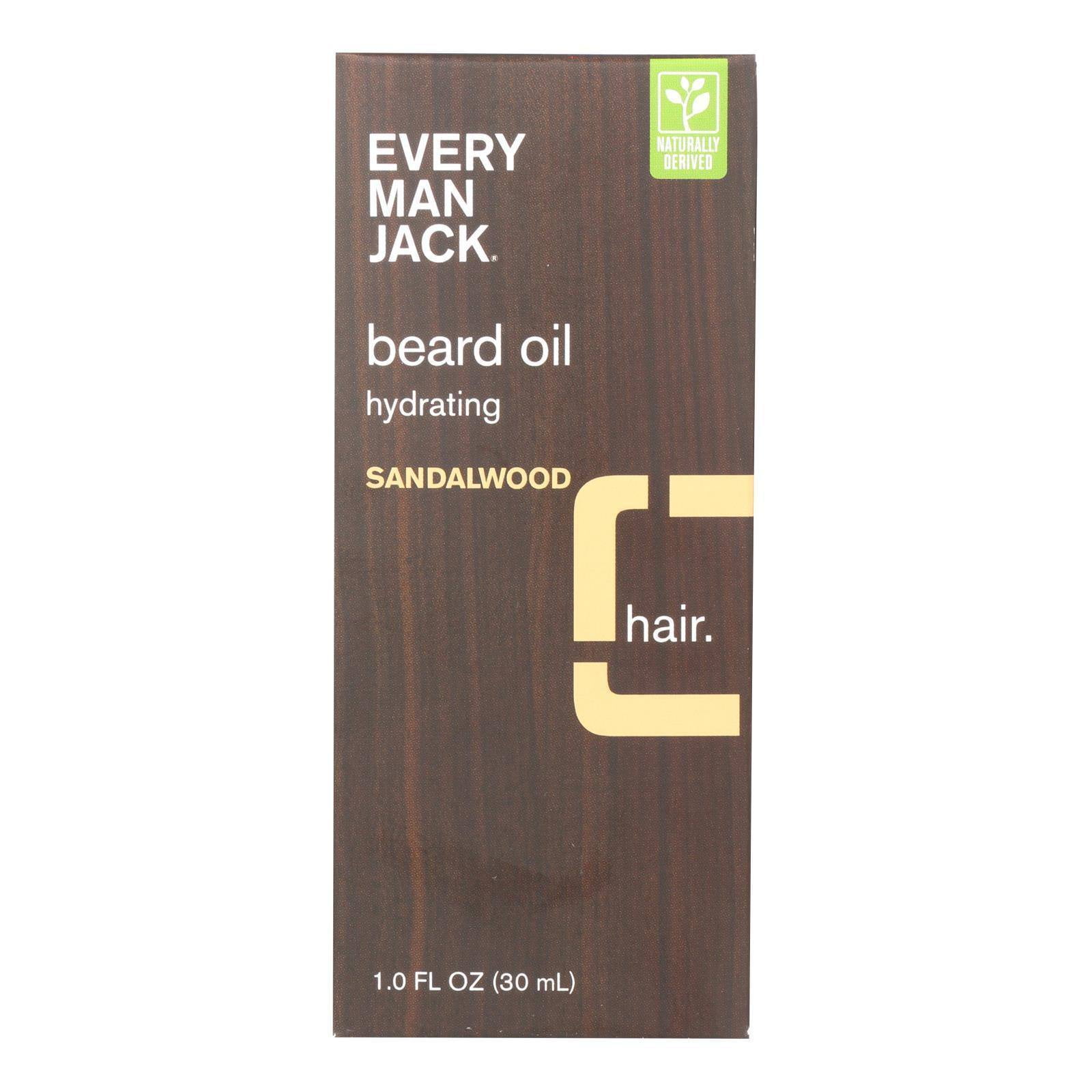 Every Man Jack Beard Oil Sandalwood 1 oz.