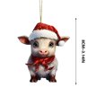 thumbnail image 2 of Christmas Decoration Personalized Cow Gift Christmas Tree Hanging Decoration Ornaments, 2 of 4