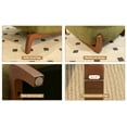 thumbnail image 3 of LiviNest Accent Chair for Small Spaces: Modern Velvet Armless Reading Chair with Ergonomic Back Support & Solid Wood Legs - Cozy Apartment Seating Solution for Living Room Bedroom Balcony Use, 3 of 6