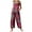 Red, variant on Musuos Women Summer Vintage Overalls, Multicolor Ethnic Style Square Neck Sleeveless Casual Jumpsuit with Pockets, S-5XL