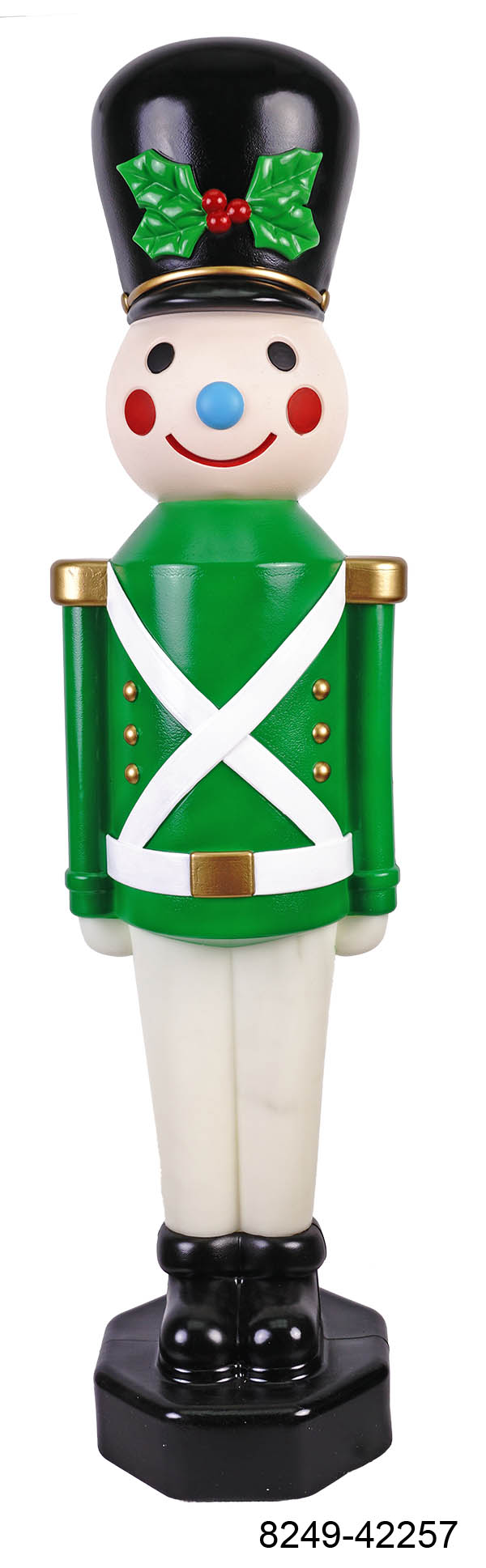 Holiday Time 42 inch Lightup Plastic Green Toy Soldier, Indoor/Outdoor