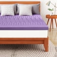 thumbnail image 3 of Twin Size 2 inch Memory Foam Topper with Soft Removable Cover, Comfort Support & Pressure Relief, 3 of 8
