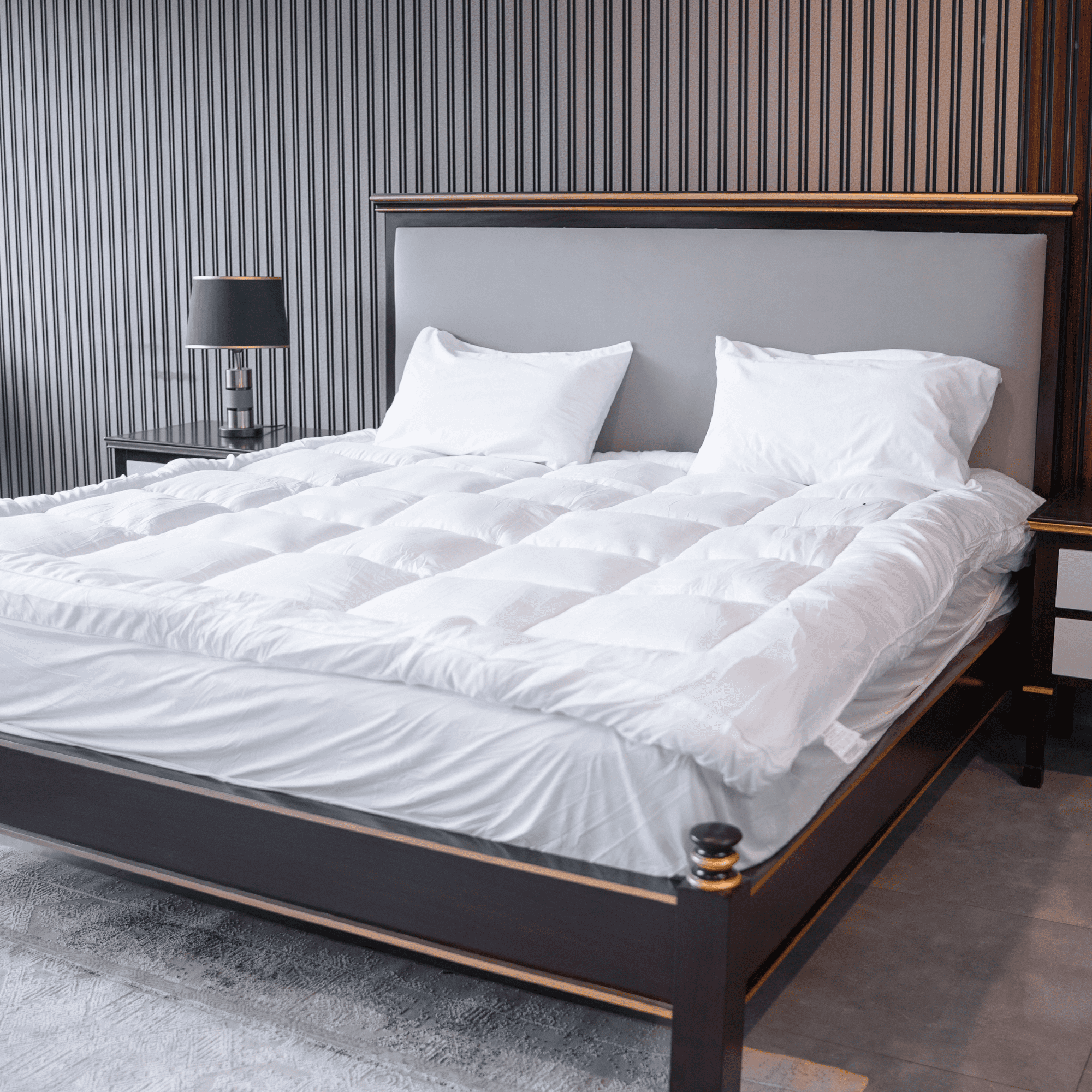 Mattress Topper – Full Size, Extra Thick 3-4 Inch Quilted Pad, 800 GSM Fill, Soft Down Alternative Pillow Top Cover