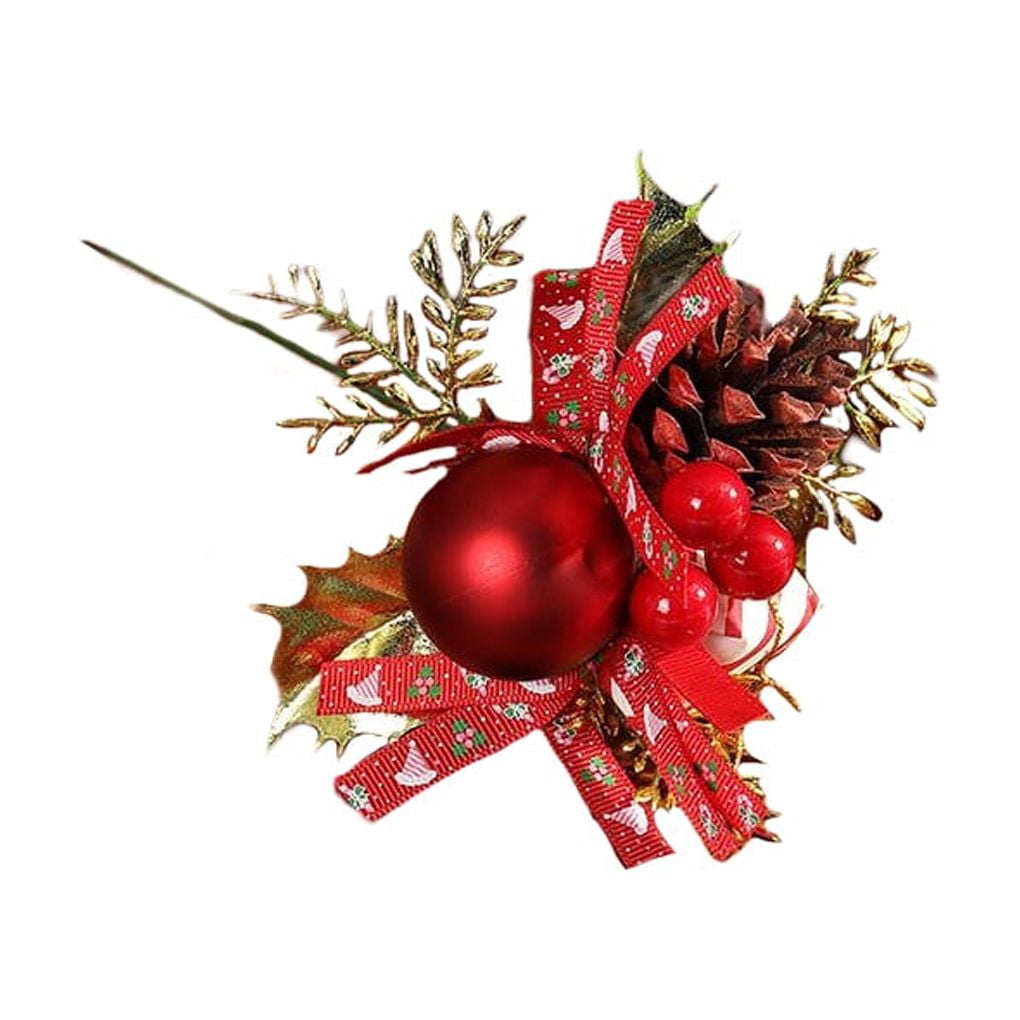 Artificial Christmas Floral Picks Assorted Holly Picks Stems Pine Branches Picks  Spray with Pinecones Holly Leaves for Floral Arrangement Wreath Winter  Holiday - China Berry Spray and Red Berry price
