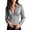 Gray, variant on StSilkitty Button down Shirts for Women Solid Color Long Sleeve Collared Blouses Lightweight Dressy Casual Tops