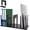 Black, variant on Adjustable vertical file divider, expandable upright file shelf, desktop folder organizer, school office file organizer shelf divider,