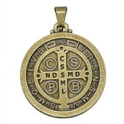 1.25 St. Benedict Medal | Antique Brass