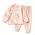 thumbnail image 2 of Angala Outfit for Toddler Girls Cartoon Graphic Nightwear Pants Set Girl Fall Season Casual Clothes, 2 of 4