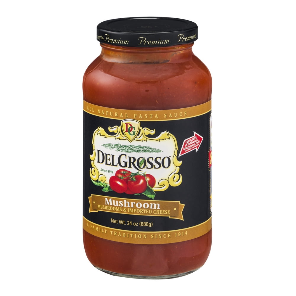 (12 pack) DelGrosso All Natural Pasta Sauce Mushroom