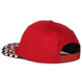thumbnail image 6 of Outdoor Cap VROOM-01 Checkered Flame Solid Back Cap-Red, 6 of 8