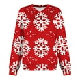 thumbnail image 6 of Meichang Crew Neck Sweatshirts Women Christmas Merry Christmas Snowman Print Pullover Xmas Holiday Long Sleeve Sweatshirt Family Christmas Outfits, 6 of 6