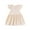 Beige, variant on NAISIBABY Girls Pleated Dress, Flounce Sleeveless Crewneck Casual Play Dress Beige 6-12Months