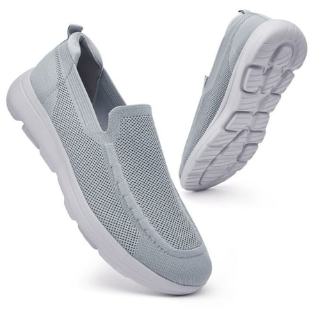 

Konhill Men s Casual Comfort Loafers Slip-On Walking Shoes Gray US7.5