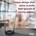 thumbnail image 4 of Beer Glasses 16 oz. Set of 10, Bulk Pack - Pint, Groomsmen gifts, Barware - Black, 4 of 5