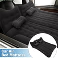 thumbnail image 2 of 1 Set Car Air Mattress Camping Bed Air Bed Mat Sleeping Mat with Pillows for Car Travel Camping Black, 2 of 6