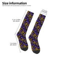 thumbnail image 5 of Balery Golden Snake And Purple Rose Printed Novelty Socks Men's Women's Crew Socks Sports Socks Knee High Socks Cotton Socks Quirky and Cool Socks, 5 of 9