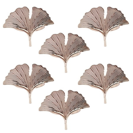 

Whigetiy 6pcs Ginkgo Leaves Napkin Ring Buckle Holders for Wedding Party Mother’s Day Dinner Table Decoration