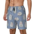 thumbnail image 2 of Daiia Cute Fat Cat Mens Swim Trunks Swim Shorts Quick Dry Swim Shorts with Mesh Lining Pockets-X-Large, 2 of 9